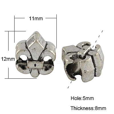 Tibetan Style Alloy European Beads LS-MPDL-4928-S-LF-1