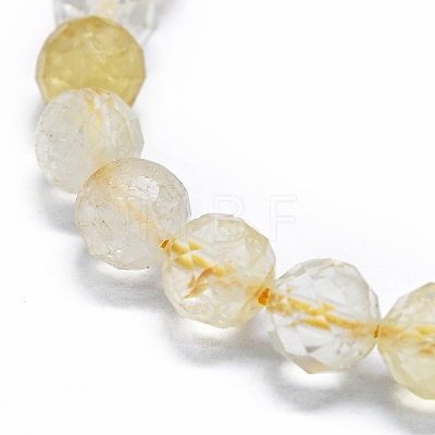 Natural Citrine Beads Strands G-G927-10B-1