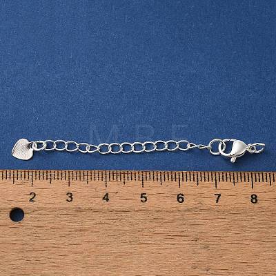 Rack Plating Brass Ends with Chain and Lobster Claw Clasps KK-F873-03S-1