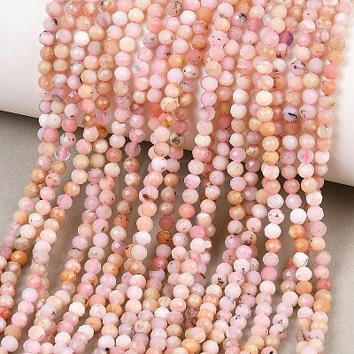 Natural Pink Opal Beads Strands G-B175-D04-3mm-1
