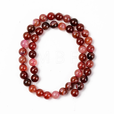 Natural Crackle Agate Beads Strands G-S369-003C-B01-1