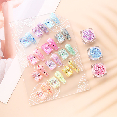 12 Colors Shining Nail Art Decoration Accessories MRMJ-R095-01-1