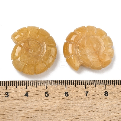 Natural Topaz Jade Conch Display Decorations DJEW-D303-01M-1