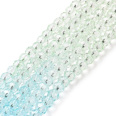 Transparent Glass Beads Strands GLAA-L045-01B-05-1