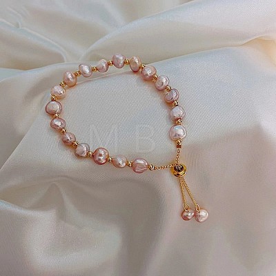 Acrylic Pearl Beads Slider Bracelets WG9EBEA-09-1