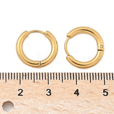 Ion Plating(IP) 304 Stainless Steel Huggie Hoop Earrings LS-EJEW-F111B-16mm-G-1