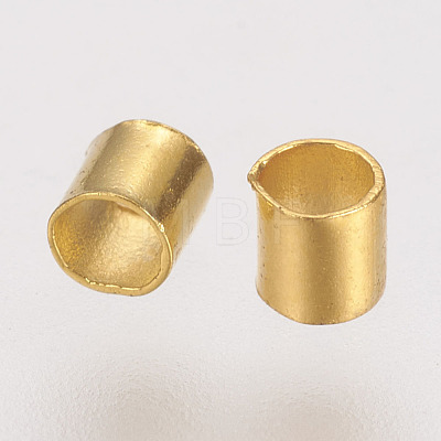Brass Crimp Beads KK-L021-G-1