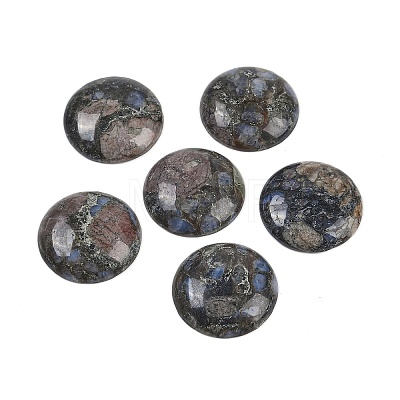 Natural Glaucophane Cabochons G-H1596-FR-25mm-19-1