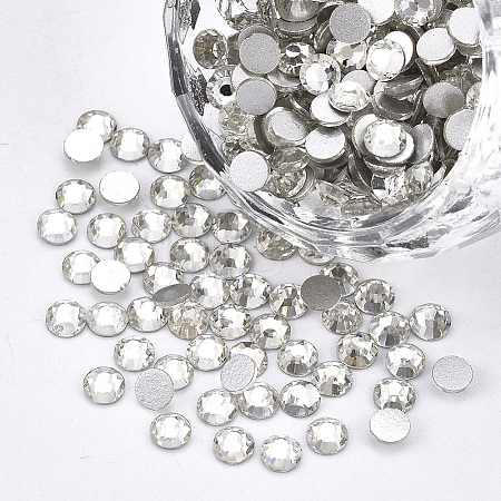 Glass Flat Back Rhinestone Cabochons LS-RGLA-S002-16SS-37-1