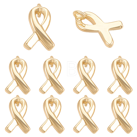 10Pcs Brass Charms KK-BC0009-57-1