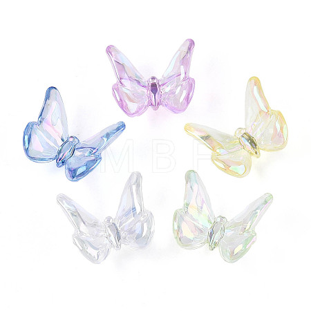 UV Plating Transparent Acrylic Beads TACR-T030-21M-1