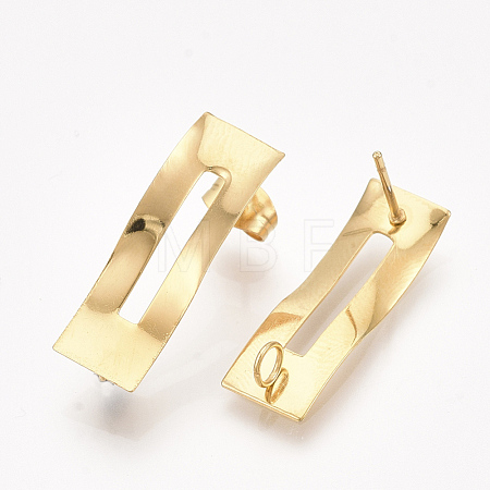 304 Stainless Steel Stud Earring Findings STAS-S079-53A-1
