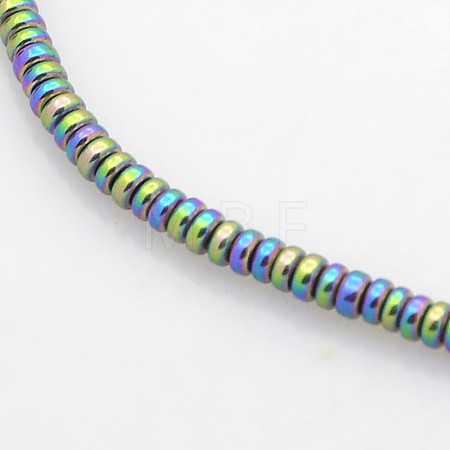 Electroplate Non-magnetic Synthetic Hematite Beads Strands G-J216D-10-1