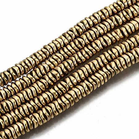 Electroplate Non-magnetic Synthetic Hematite Beads Strands G-T114-55G-1