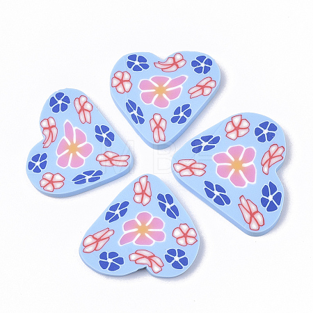 Handmade Polymer Clay Cabochons X-CLAY-S092-53B-1