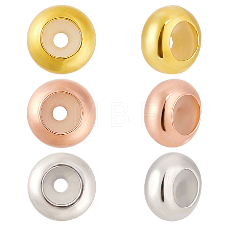 6Pcs 3 Colors 925 Sterling Silver Beads STER-PH0002-03-1