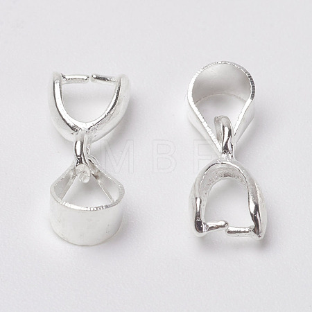 Grade AA Brass Ice Pick Pinch Bails for Pendant Making X-KK-M008-a-08S-NR-1