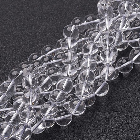 Synthetic Quartz Crystal Beads Strands GSR14mmA039-1-1