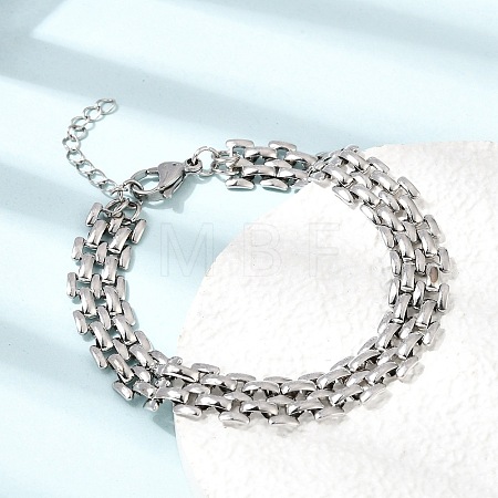 9.5MM 304 Stainless Steel Panther Chains Bracelets for Man and Women SA-CBAB767-14P-1