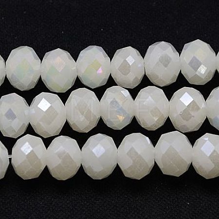 Electroplate Glass Bead Strands X-GLAA-F001-3x2mm-30L-1