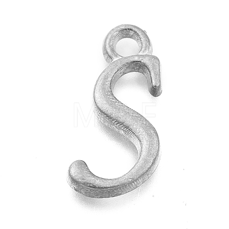 Alloy Letter Pendants PALLOY-J718-01C-S-1