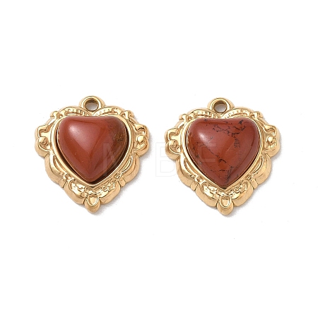 Natural Red Jasper Pendants STAS-P453-12G-01-1