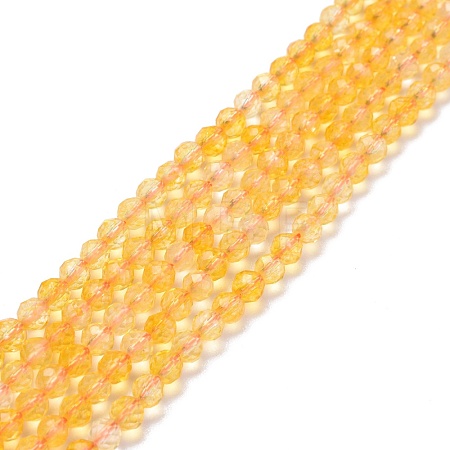 Natural Citrine Beads Strands G-D463-06-1