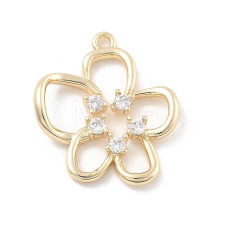 Brass Micro Pave Cubic Zirconia Pendants LS-KK-D283-05G-1