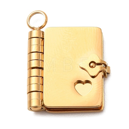 304 Stainless Steel Pendants STAS-F362-03G-1