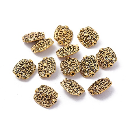 Tibetan Style Alloy Rectangle Beads X-GLF5179Y-NF-1