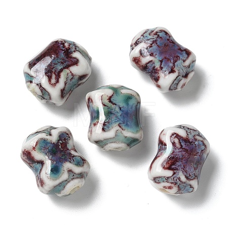 Handmade Porcelain Beads PORC-L080-E03-1