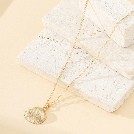 Summer Beach Alloy Pendant Necklaces for Women FS-WGAF64A-07-1