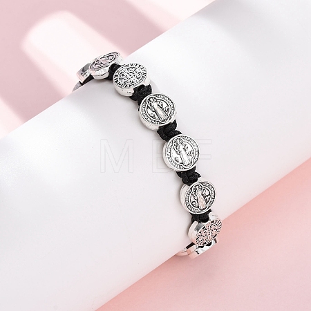 Nylon Rope Braided Bracelet for Women BJEW-Z156-03AS-02-1
