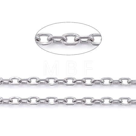 Tarnish Resistant 304 Stainless Steel Cable Chains CHS-F011-13A-P-1