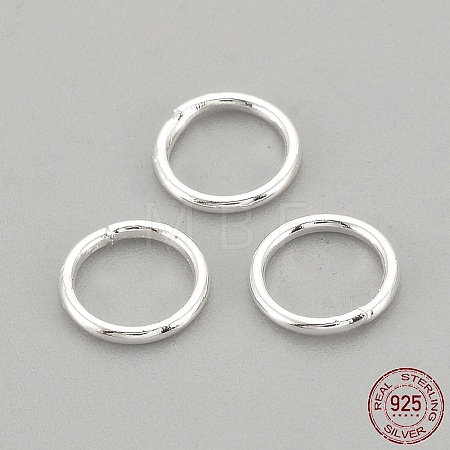 925 Sterling Silver Round Rings X-STER-S002-58-1
