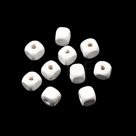 Spray Painted Wooden Beads WOOD-P021-01A-30-1