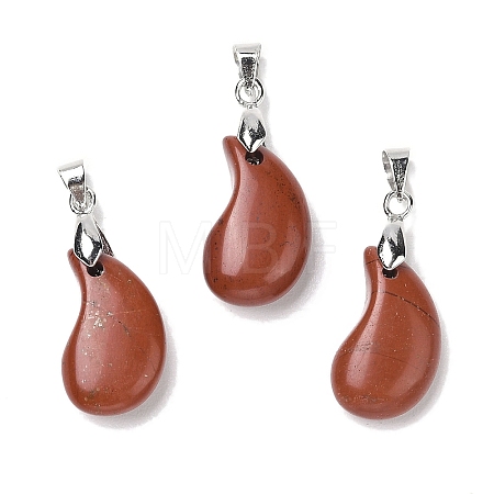 Natural Red Jasper Pendants G-NH0025-14P-02-1