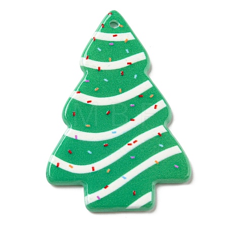 Christmas Themed  Acrylic Pendants SACR-P023-A02-1