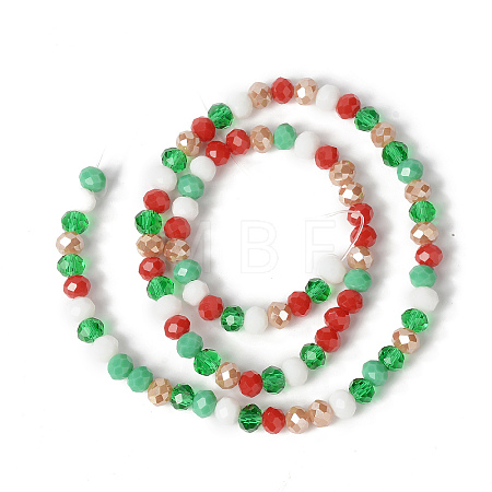 Christmas Theme Glass Beads Strands GLAA-G095-01B-1