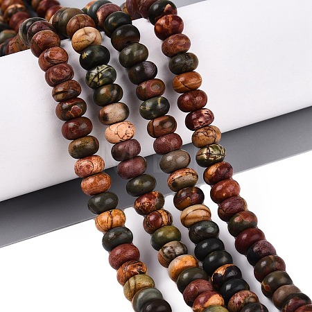 Natural Picasso Jasper/Polychrome Jasper Beads Strands G-N367-02A-12-1