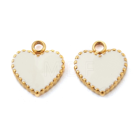 Fashion 304 Stainless Steel Enamel Pendants STAS-Z009-08G-1