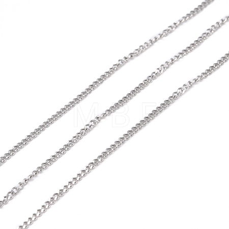 Tarnish Resistant 304 Stainless Steel Curb Chains CHS-D033-02P-02-1