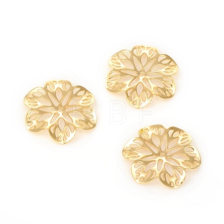 Brass Filigree Joiners Links KK-I669-15G-1