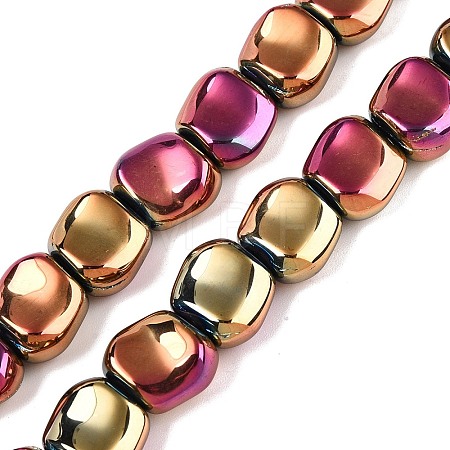 Electroplate Glass Beads Strands EGLA-N012-07O-1