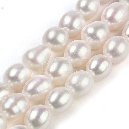 Natural Cultured Freshwater Pearl Beads Strands PEAR-U001-01A-1