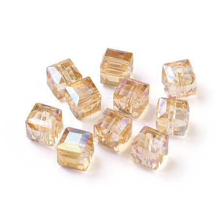 Electorplated Glass Beads EGLA-E006-1Q-1