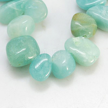 Natural Amazonite Beads Strands X-G-D285-5-1