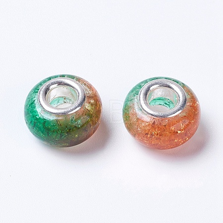 Two Tone Resin European Beads RPDL-K002-C08-1