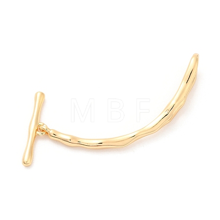Brass Toggle Clasps KK-F860-37G-1