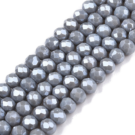 Electroplate Glass Beads Strands EGLA-A044-P4mm-A10-1